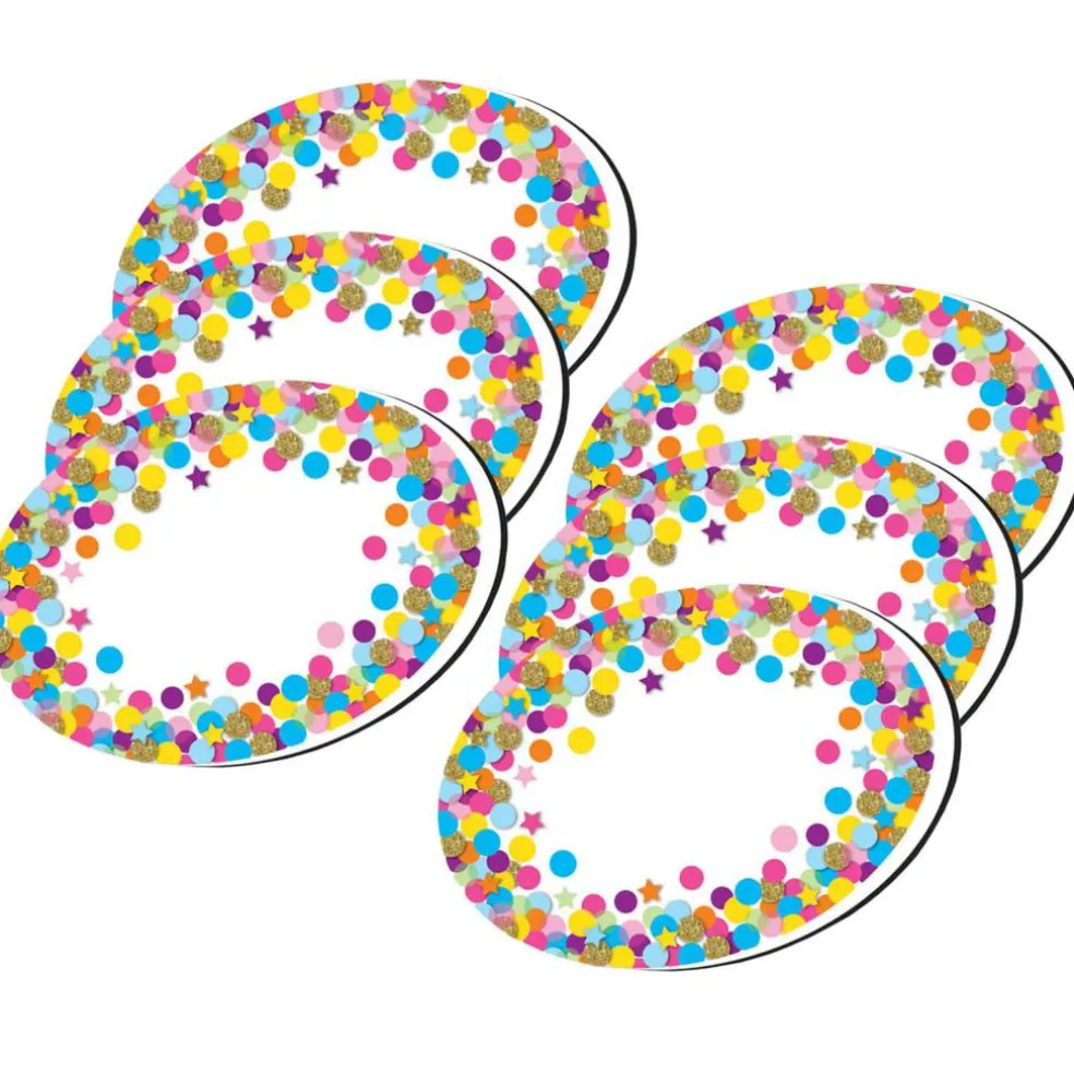 Ashley Productions Oval Confetti Magnetic Whiteboard Eraser, 6ct.