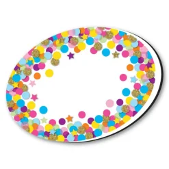 Ashley Productions Oval Confetti Magnetic Whiteboard Eraser, 6ct.