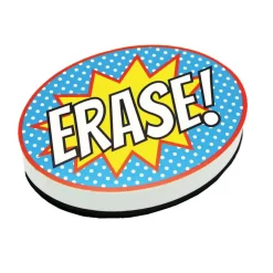 Ashley Productions Superhero Erase! Magnetic Whiteboard Eraser, 6ct.