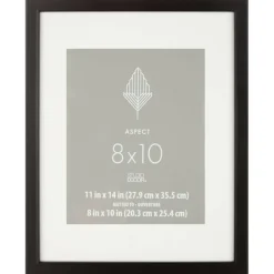 Aspect Black Frame with Mat by Studio Décor®