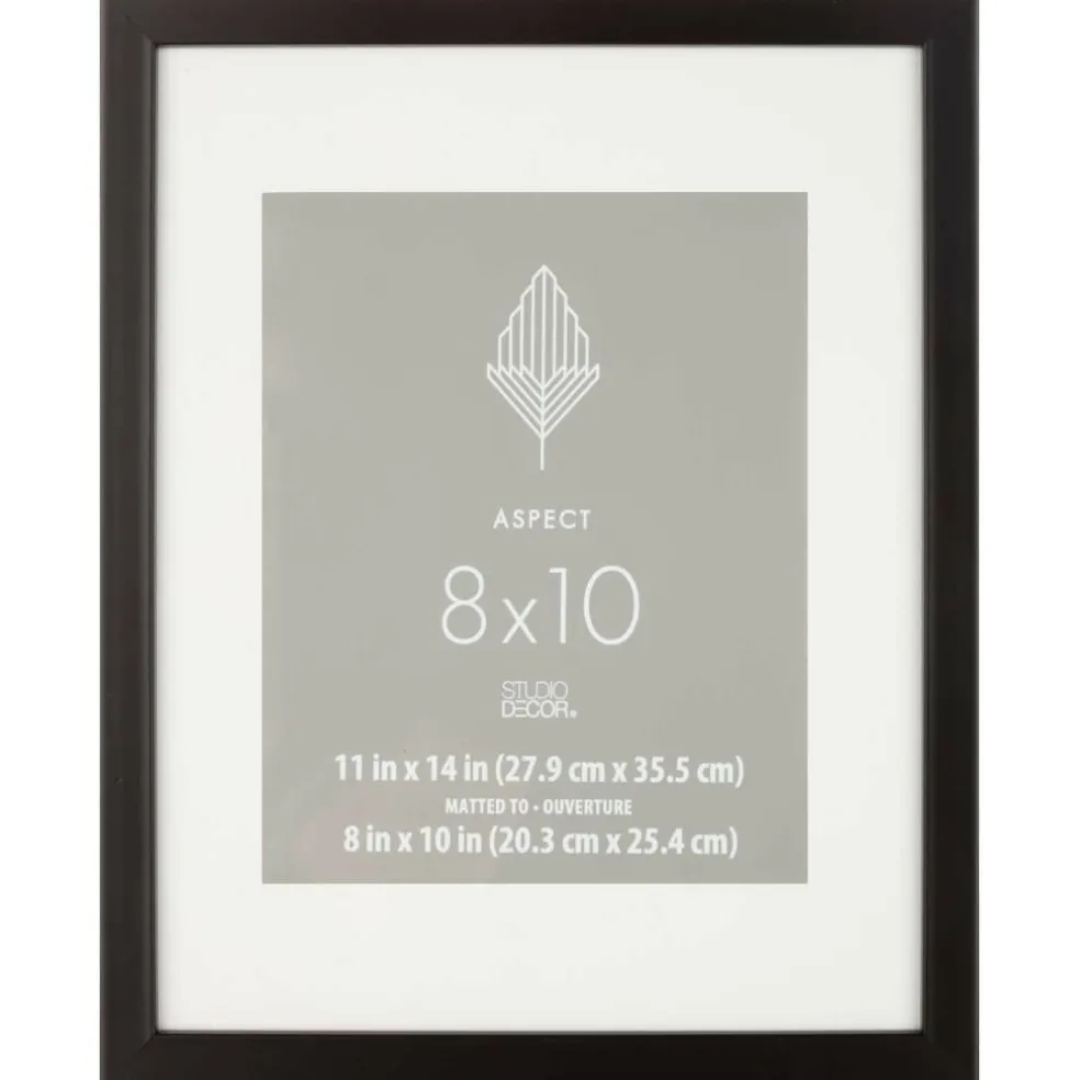 Aspect Black Frame with Mat by Studio Décor®