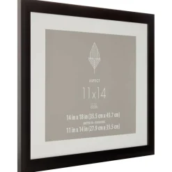 Aspect Black Frame with Mat by Studio Décor®
