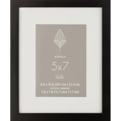 Aspect Black Frame with Mat by Studio Décor®