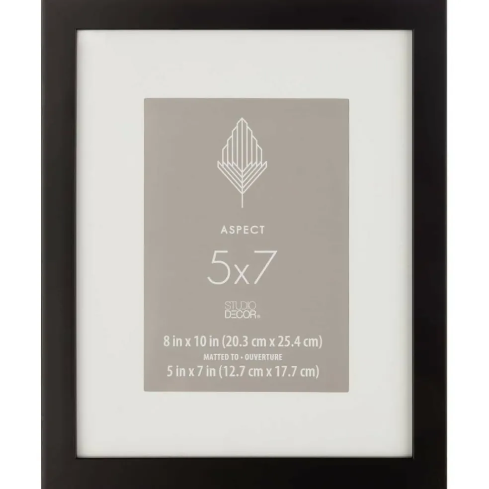 Aspect Black Frame with Mat by Studio Décor®