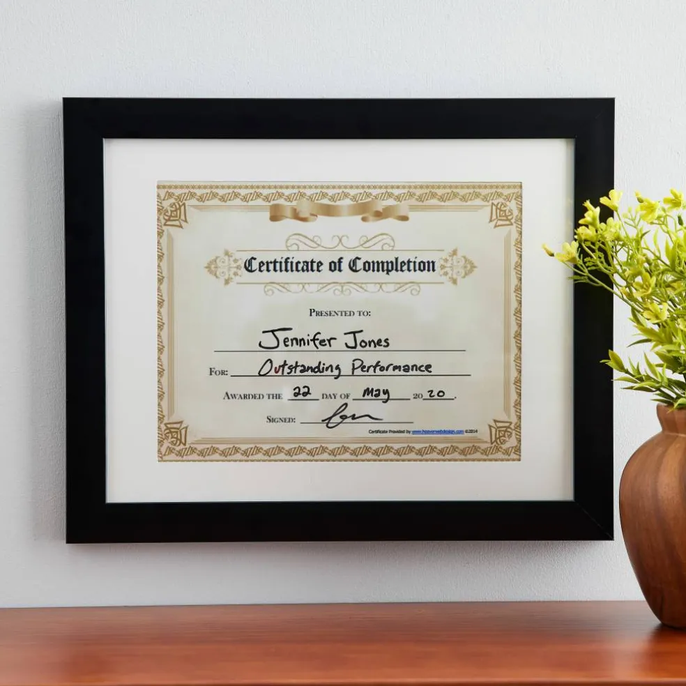 Aspect Black Frame with Mat by Studio Décor®