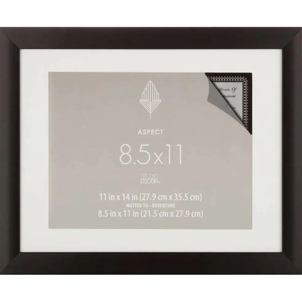 Aspect Black Frame with Mat by Studio Décor®