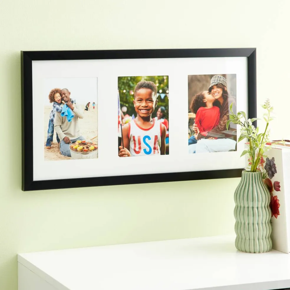Aspect 3 Opening 5" x 7" Black Collage Frame by Studio Décor®