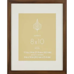 Aspect Rustic Narrow Frame With Mat by Studio Décor®
