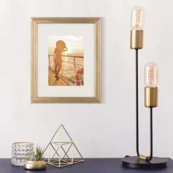 Aspect 5" x 7" Gold Narrow with Mat Frame by Studio Décor®