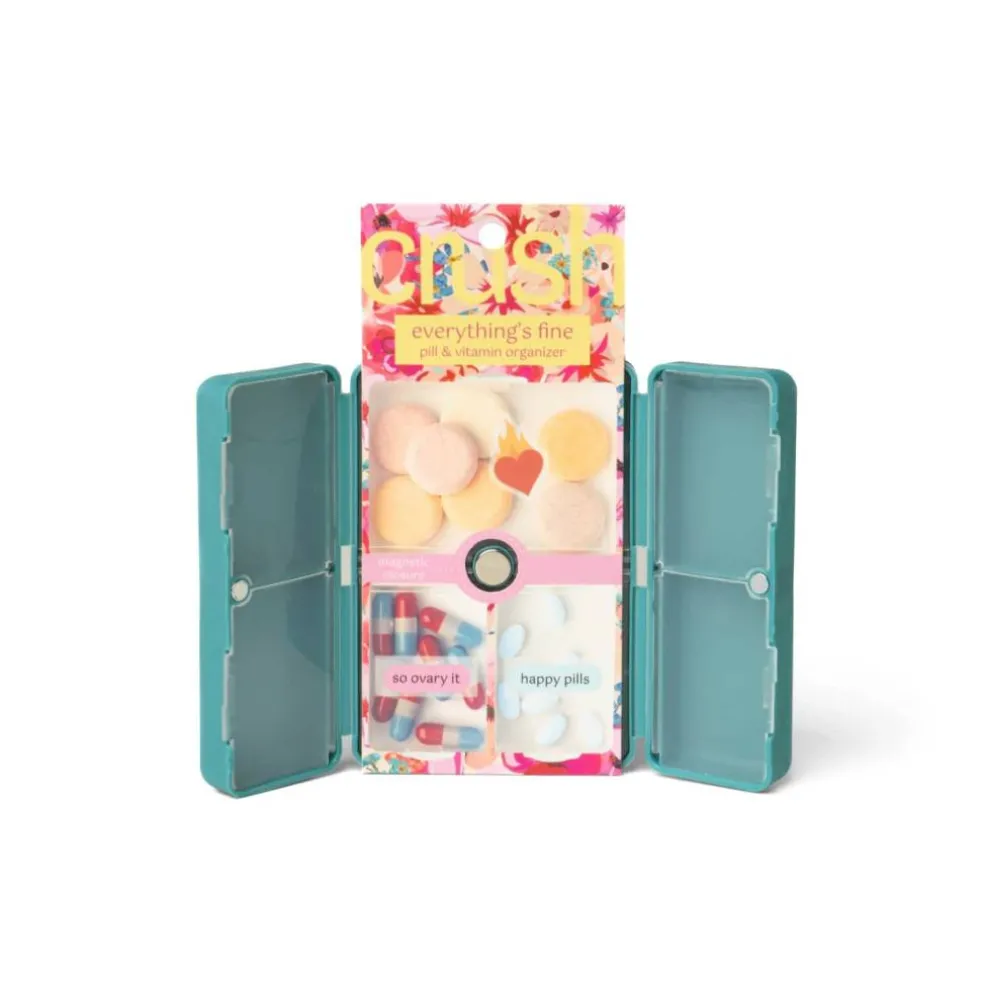 Assorted Crush™ Everything's Fine Pill & Vitamin Case, 1pc.