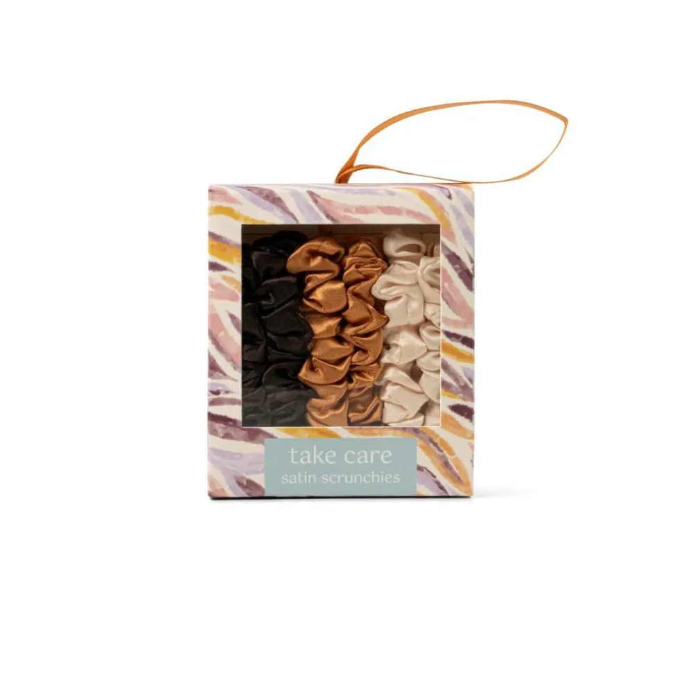 Assorted Crush™ Take Care Satin Scrunchies, 6pc.