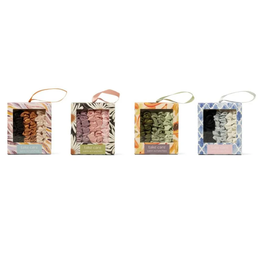 Assorted Crush™ Take Care Satin Scrunchies, 6pc.