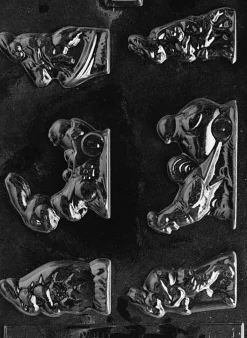Assorted Easter Bunny Chocolate Mold – 6 Different Rabbit Designs