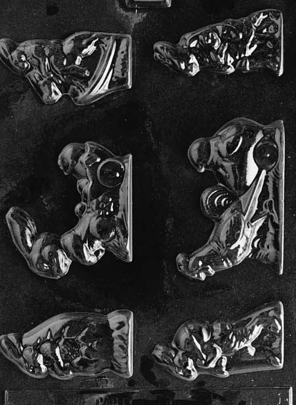 Assorted Easter Bunny Chocolate Mold – 6 Different Rabbit Designs