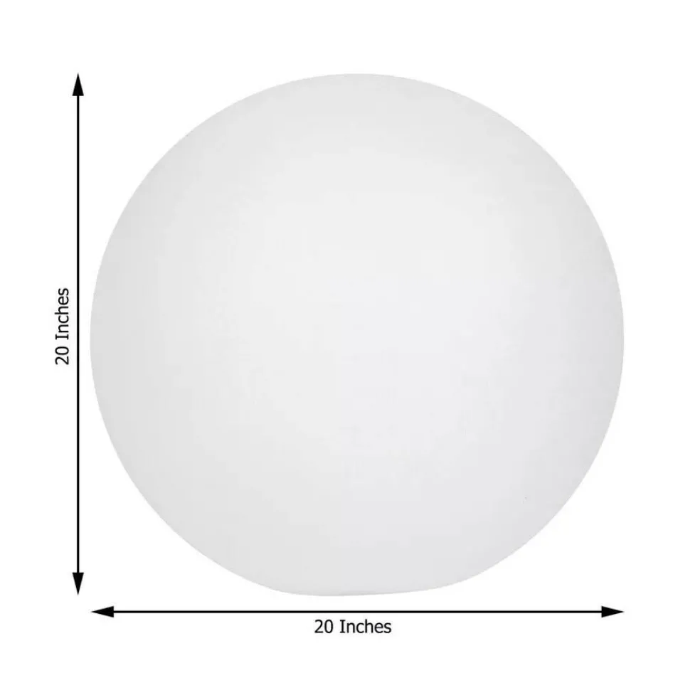 20" Assorted LED Ball Orb Battery Operated Floating Pool Light Home Decorations