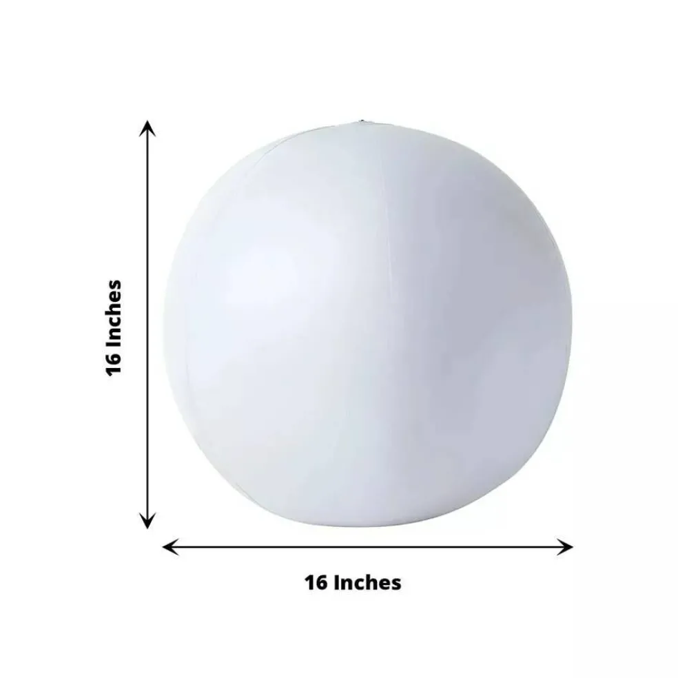 16" Assorted LED Ball Orb Inflatable Floating Pool Light Party Event Decorations