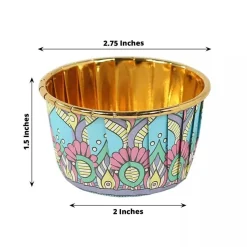 50 Assorted Paper Foil Cupcake Liners Wedding Party Events Decorations Supplies