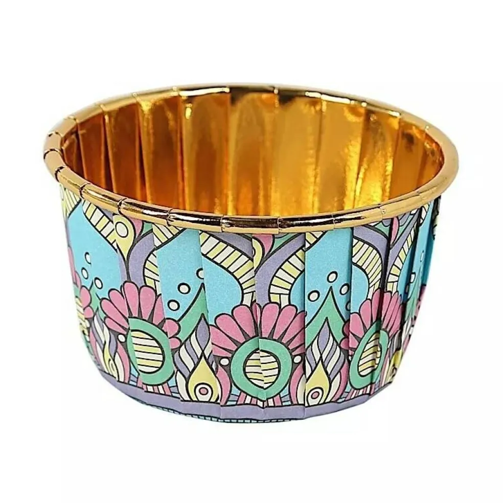 50 Assorted Paper Foil Cupcake Liners Wedding Party Events Decorations Supplies