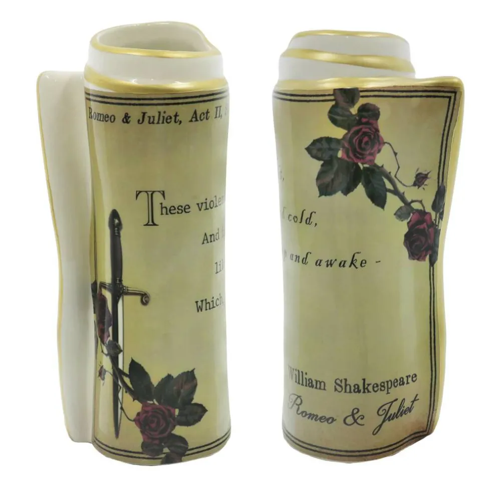Assorted 7" Romeo & Juliet Ceramic Scroll Vase, 1pc. by Ashland®