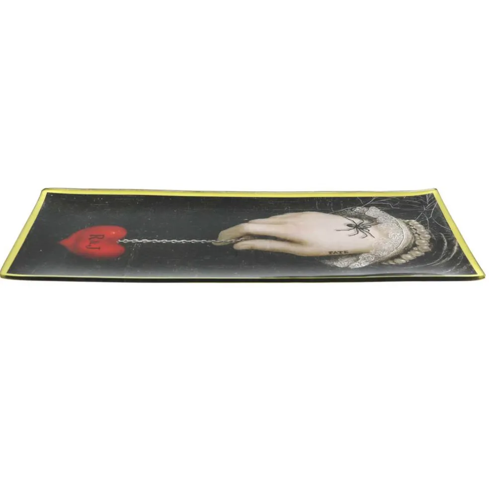 Assorted 10.5" Romeo & Juliet Glass Trinket Plate, 1pc. by Ashland®