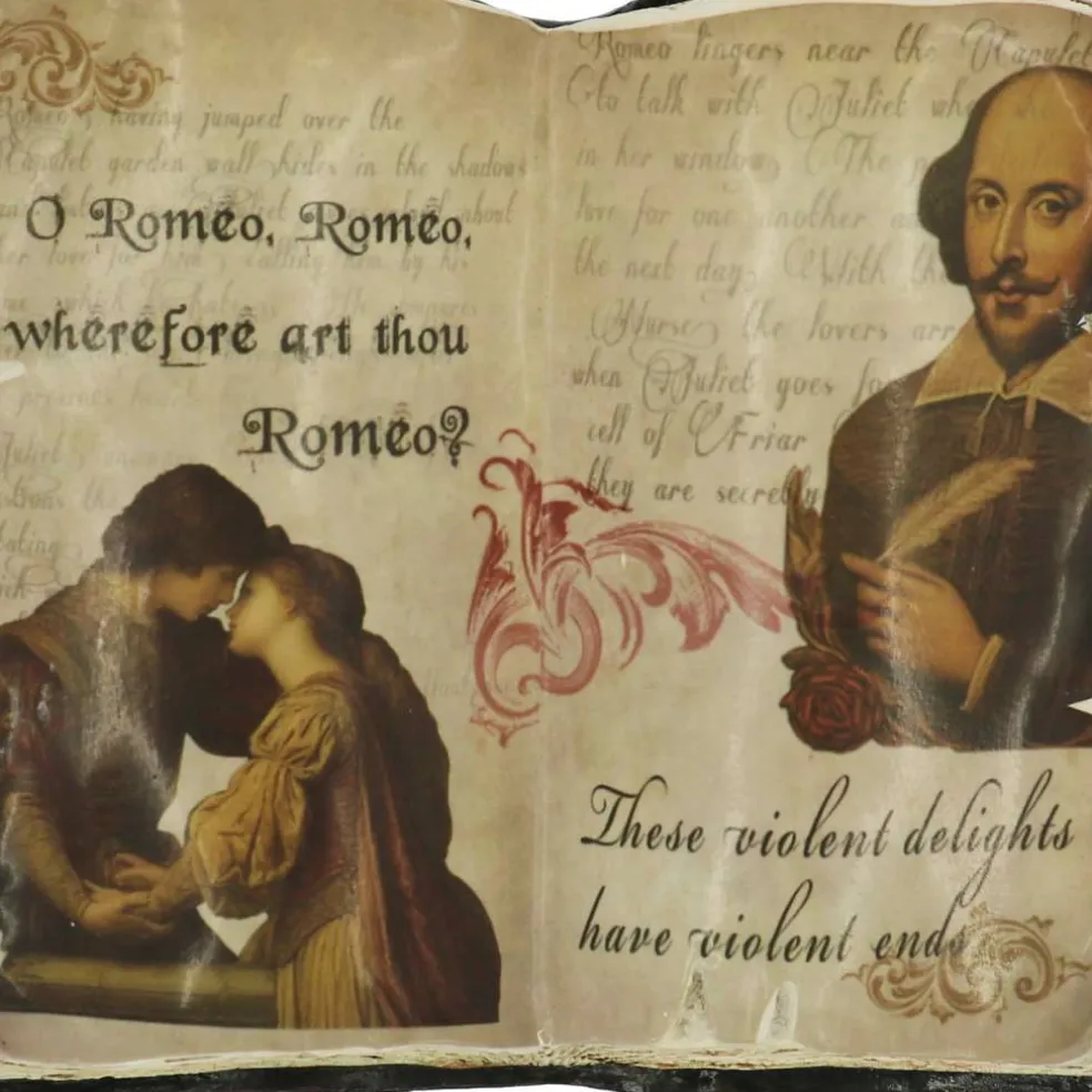 Assorted 5.5" Romeo & Juliet Open Book Tabletop Décor, 1pc. by Ashland®