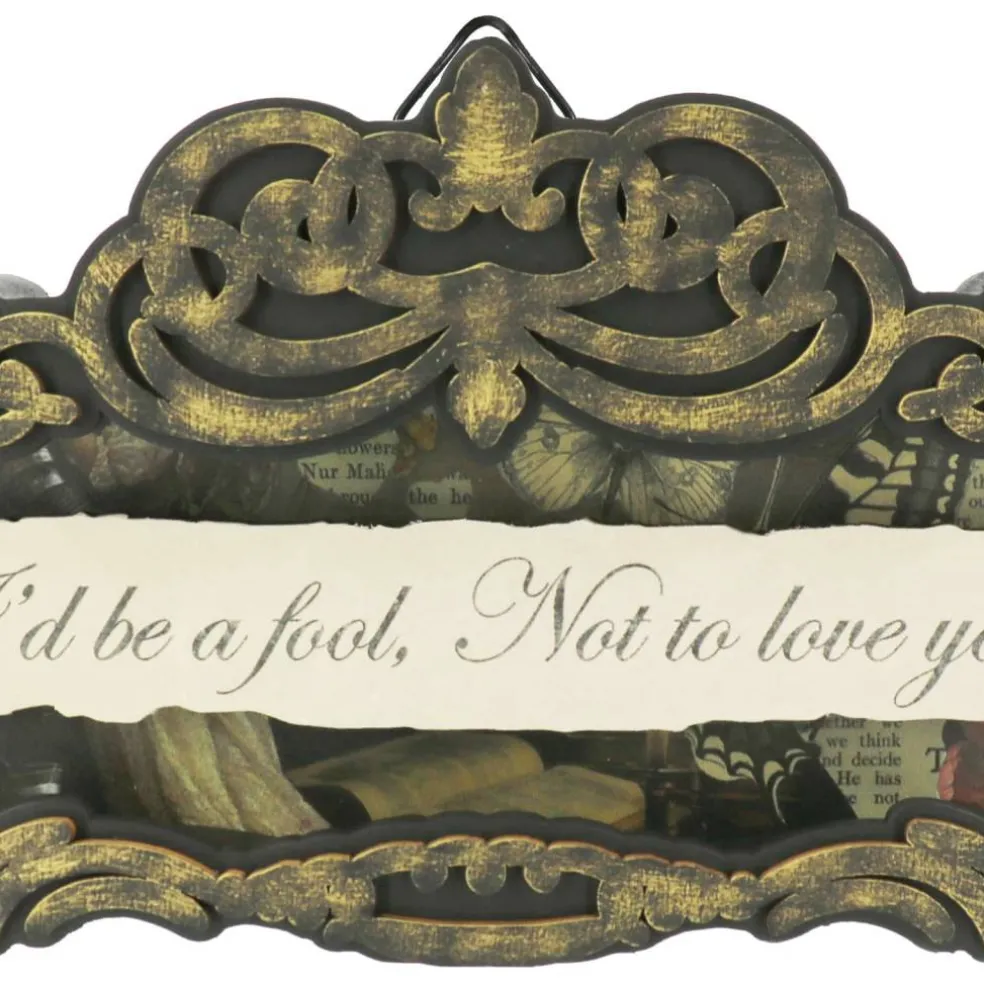 Assorted 12" Romeo & Juliet Quote Tabletop Sign in Ornate Frame, 1pc. by Ashland®