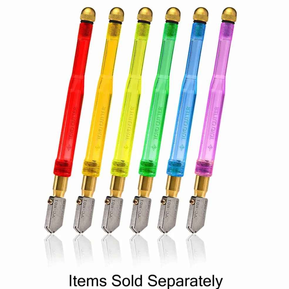 Assorted TOYO™ Straight Blade Comfort Grip Supercutter Glass Tool