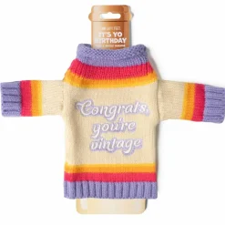 Assorted Two Left Feet® It's Yo Birthday Wine & Bottle Sweater, 1pc.