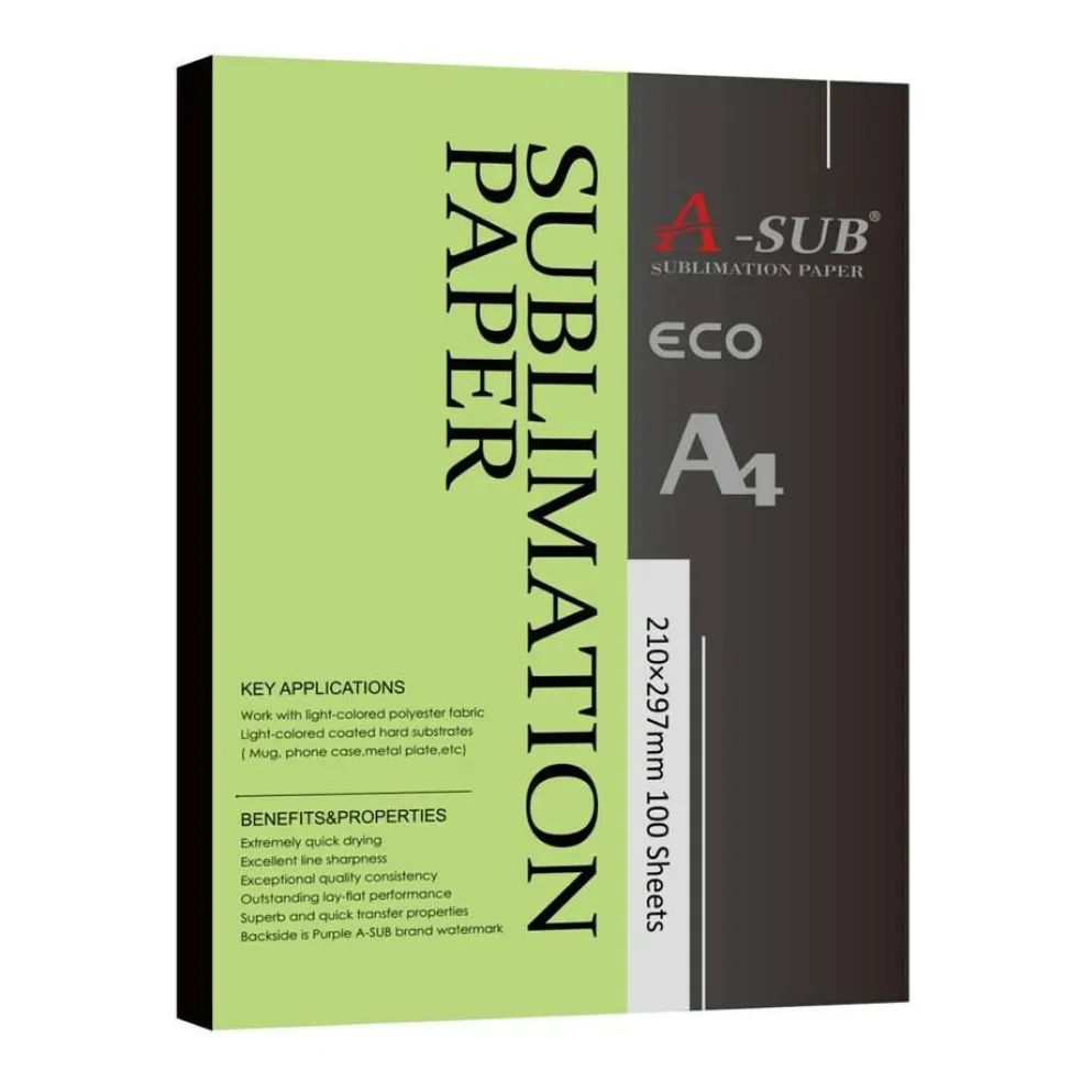 A-SUB Eco 125g Sublimation Paper in Multiple Sizes