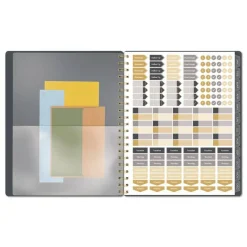 AT-A-GLANCE 11 in. x 8.5 in. 12-Month (Jan-Dec 2026) Hera Weekly Monthly Planner - Black/Gold Cover
