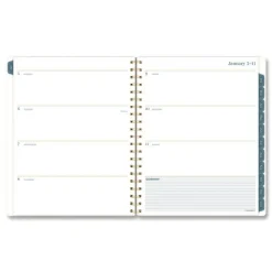 AT-A-GLANCE 11 in. x 8.5 in. 12-Month (Jan-Dec 2026) Midnight Garden Weekly/Monthly Planner - Black/Pink/Green Cover