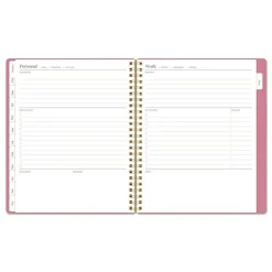 AT-A-GLANCE 8.75 in. x 7.75 in. 12-Month (Jan-Dec 2026) WorkStyle Weekly/Monthly Planner - Pink Cover