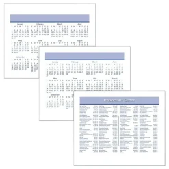 AT-A-GLANCE 12 Month: Jan 2026 to Dec 2026 7 in. x 6 in. Flip-A-Week Desk Calendar Refill with QuickNotes - White Sheets