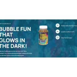 Atomic Bubbles 64oz. Blue Tekno Bubbles Smart Pouch Refill