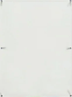 Audio-Visual Direct Clear Glass Dry-Erase Board Set - Includes Hardware & Marker Tray