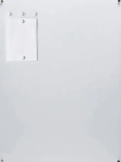 Audio-Visual Direct Magnetic Ultra White Glass Dry-Erase Board Set Includes Magnets, Hardware & Marker Tray