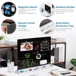 Audio-Visual Direct Magnetic Desktop Memo White Board Planner for Reception & Office
