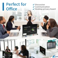 Audio-Visual Direct Magnetic Desktop Memo White Board Planner for Reception & Office