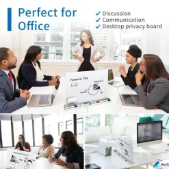 Audio-Visual Direct Magnetic Desktop Memo White Board Planner for Reception & Office