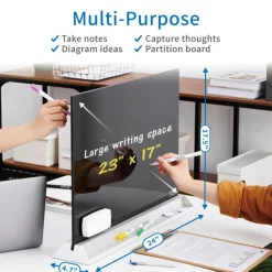 Audio-Visual Direct Magnetic Desktop Memo White Board Planner for Reception & Office