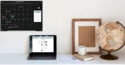 Audio-Visual Direct Magnetic Glass Weekly Calendar & Planner Dry-Erase Board Set