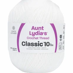 Aunt Lydia's® Jumbo Crochet Cotton Thread, White