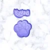 Aussie dogs, cookie cutters, with stamps, and Here Come the Grannies