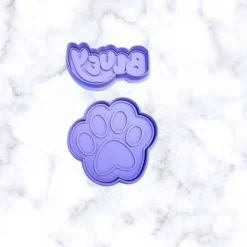 Aussie dogs, cookie cutters, with stamps, and Here Come the Grannies
