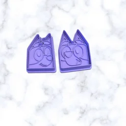 Aussie dogs, cookie cutters, with stamps, and Here Come the Grannies