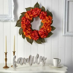 20" Autumn Hydrangea Wreath