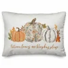 Autumn Leaves and Pumpkins Please Indoor/Outdoor Pillow