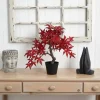 20" Autumn Maple Bonsai Artificial Tree
