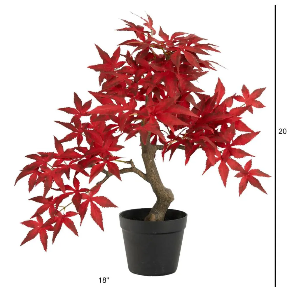 20" Autumn Maple Bonsai Artificial Tree