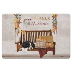 Autumn Porch Swing Floor Mat